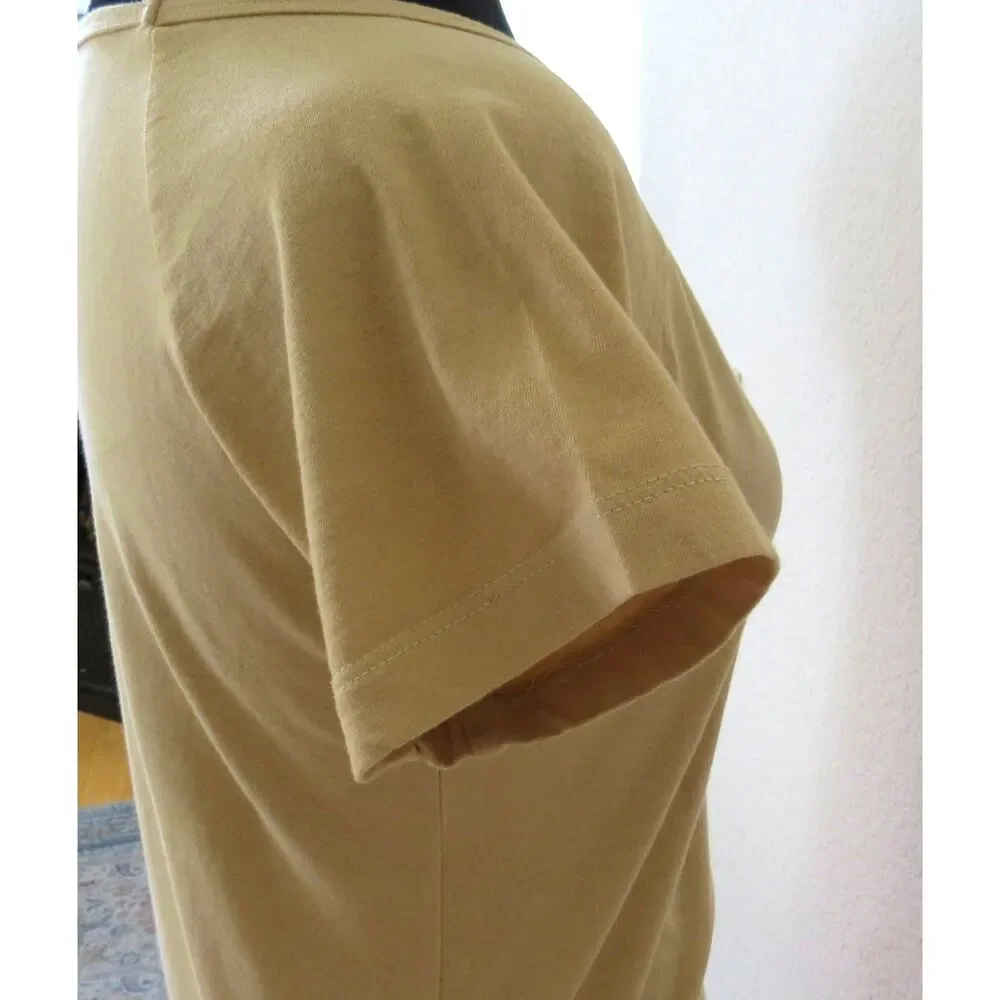 Morpho Peru Alpaca  Women's Embroidered T shirt  Goldenrod   Small EUC - Picture 4 of 7